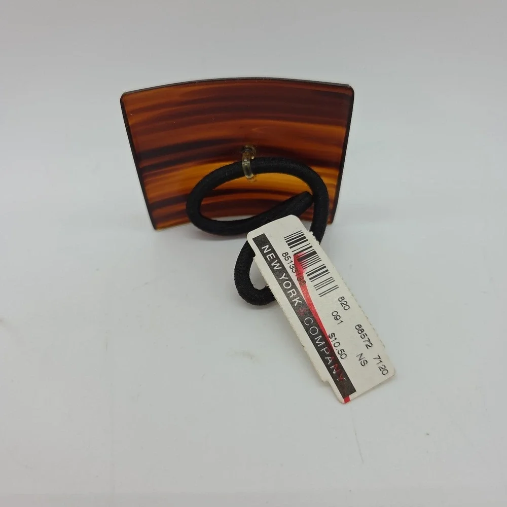 Faux Tortoise Shell Ponytail Hair Tie Accessory Made in France Unused  *READ*